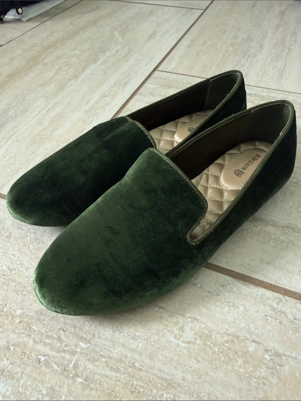Birdies The Starling velvet flats 7.5